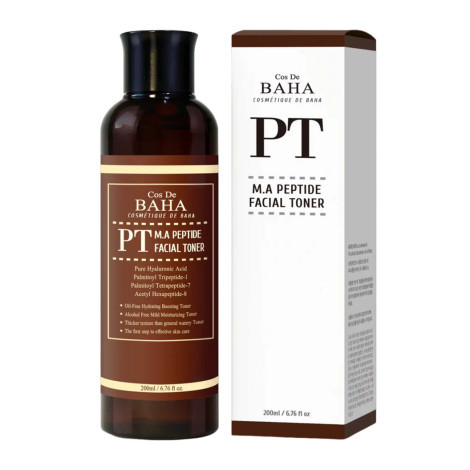Cos De Baha Peptide Toner 200ml (PT) bottle